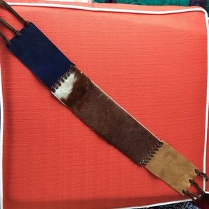 Hand Crafted Leather Fringe Belt